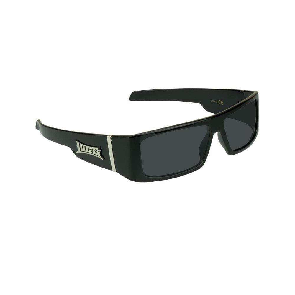 JY8509COL8 Sunglasses - Black Frame - Smoke Lens