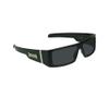 JY8509COL8 Sunglasses - Black Frame - Smoke Lens view 1