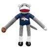 Littlearth NFL Denver Broncos Sock Monkey Pet Toy, Team Color, One Size view 1