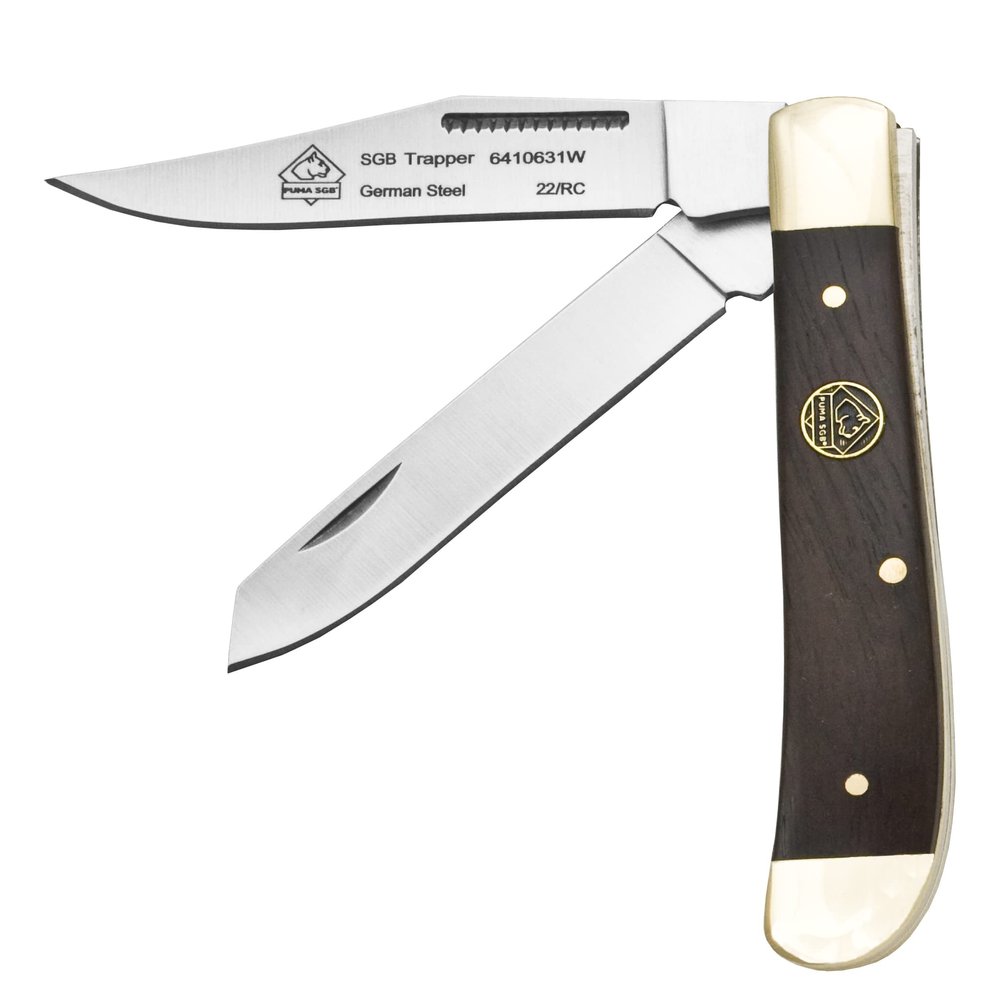 PUMA SGB Trapper Jacaranda Wood Folding Pocket Knife