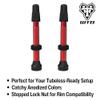 WTB Aluminum Tubeless Presta Bicycle Valve (2 Pieces, 46mm, Red) view 2