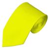 NYFASHION101 Men's Smooth Formal Solid Color 2.75" Slim Tie - Lemon view 1