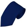 NYFASHION101 Men's Smooth Formal Solid Color 2.75" Slim Tie - Navy Blue view 1