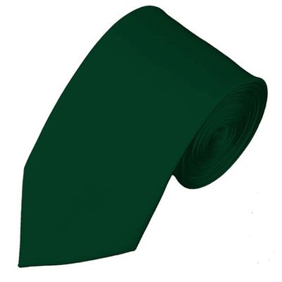 Romario Manzini Mens Solid Color 2.75" Slim Tie - Green