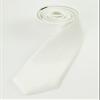 Brand New Slim Plain Unisex Solid Skinny Necktie White 3" Ties view 1