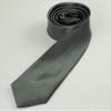 Brand New Slim Plain Unisex Solid Skinny Necktie Gray 3" Ties view 1