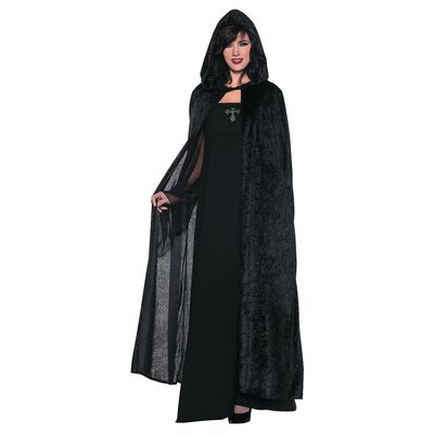 WMU Hooded Cloak Toy, Black, 55''
