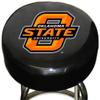 Fremont Die NCAA Oklahoma State Cowboys Bar Stool Cover, 14.5" Diameter, 14.5" Diameter, 3.5" Thickness, Black/Team Colors view 1