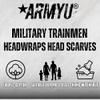 ARMYU Classic Trainmen Paisley Bandanas, Military Army Head Scarf Do-rag Cotton Bandanna (Royal Blue - 22") view 4