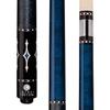 Lucasi Custom Luminous Blue Birds-Eye Pool Cue with Blue and White Diamond Inlays, 20.5-Ounce view 1