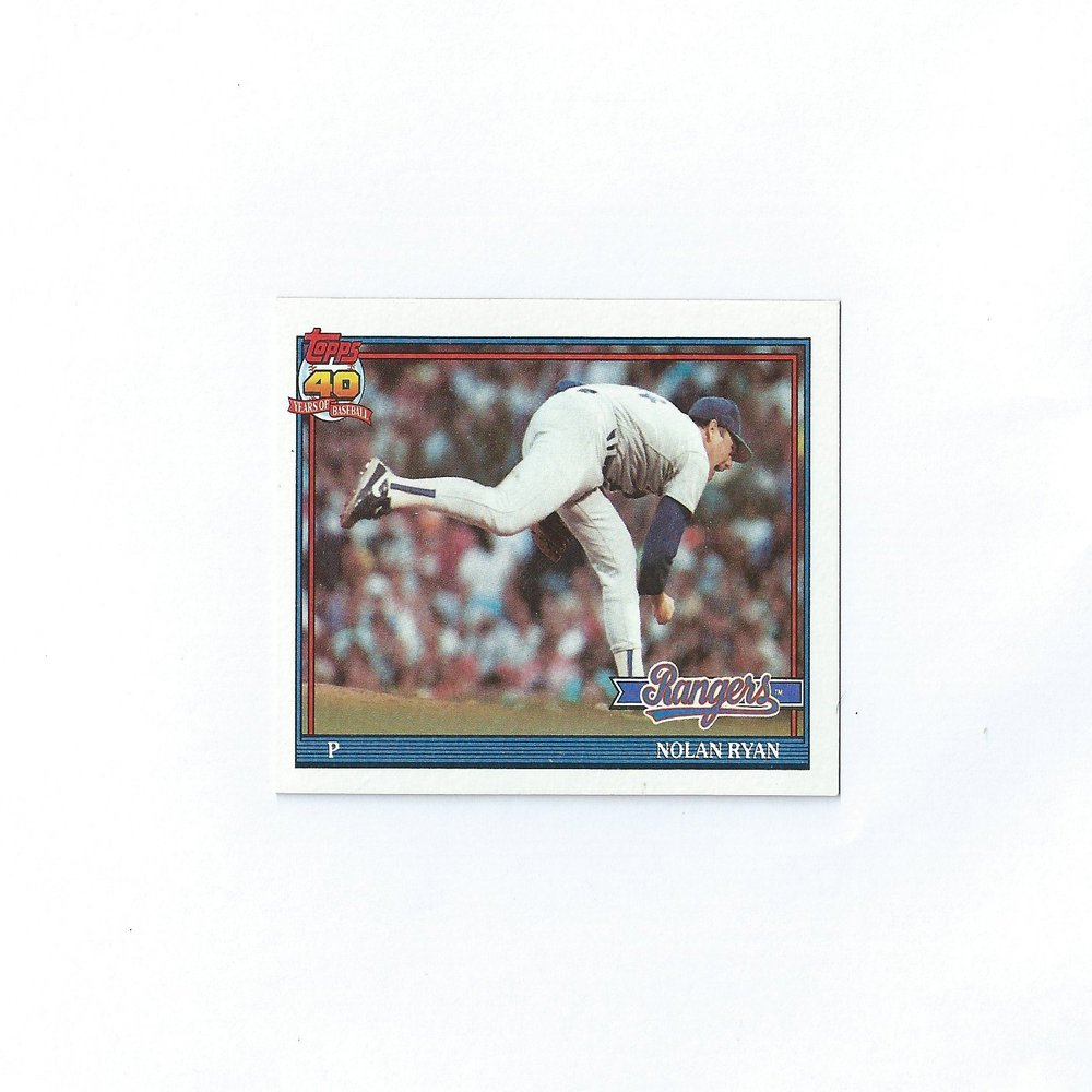 1991 Topps #1 Nolan Ryan (Blue)