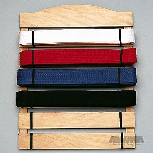 Proforce Karate Belt Display Wood Rack - 6 Belts