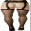 Elegant Moments SHEER THIGH HI WITH LACE GARTER BELT. - ONE SIZE - BLACK view 2