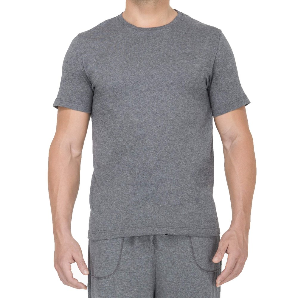Cottonique Hypoallergenic T-Shirt for Men with Skin Allergies and Sensitive Skin Melange