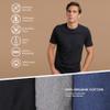 Cottonique Hypoallergenic T-Shirt for Men with Skin Allergies and Sensitive Skin Melange view 4