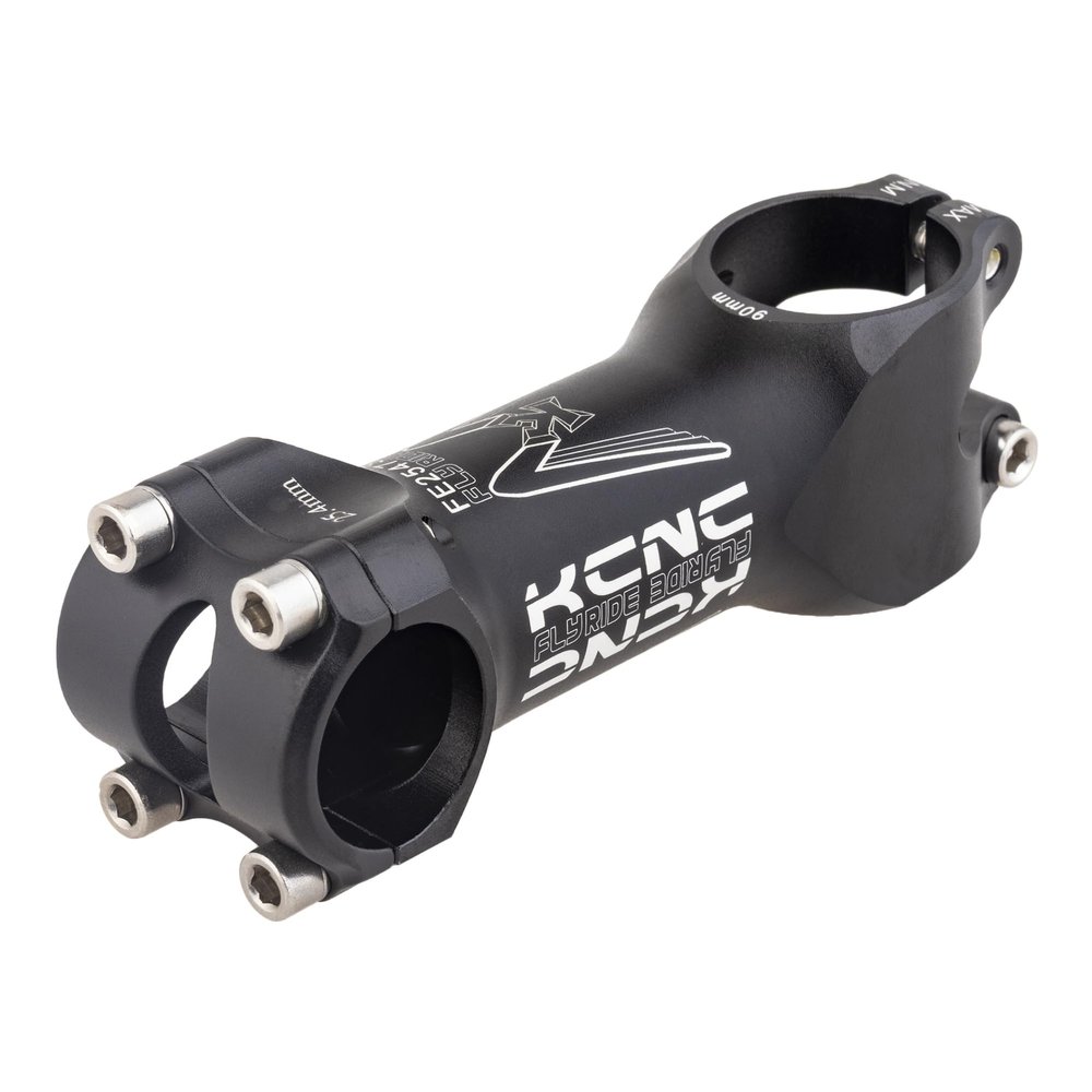 KCNC Bicycle Stem 6061 Aluminum Lightweight Road Bike MTB Fly Ride AH OS 110MM 25.4MM 5D Black 683037