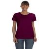 Gildan Womens 5.3 oz. Heavy Cotton Missy Fit T-Shirt G500L -MAROON S view 2