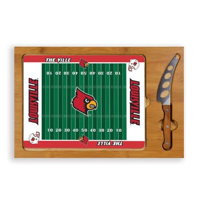 NCAA Louisville Cardinals Football Field Icon Cheese Set (3-Piece)