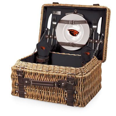 NCAA Oregon State Beavers Champion Picnic Basket with Deluxe Service for Two