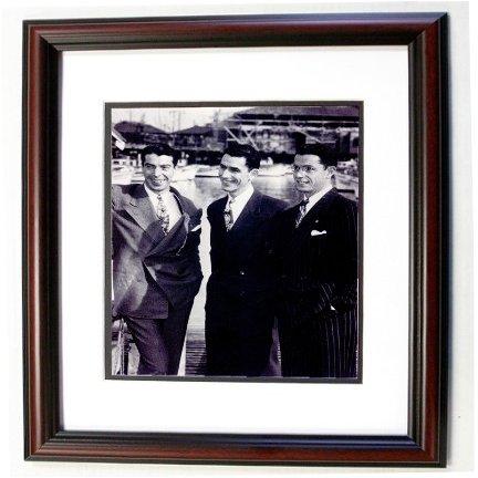 Collectiblia Joe DiMaggio, Vince DiMaggio & Dom DiMaggio 8x10 Photo in an 11x14 Cherry Frame #2