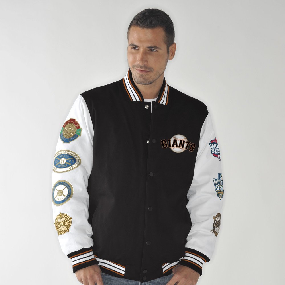 G-III Sports San Francisco Giants Box and 1 World Series Champs Commemorative Canvas Jacket XXXXX-Large