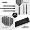 Harrows - Super Grip Tungsten Darts for Adults, Silver, One Size view 2