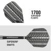 Harrows - Super Grip Tungsten Darts - Silver, One Size view 4