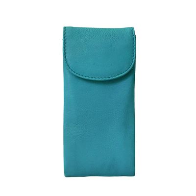 ILI Womens Leather Double Eyeglass Holder Case