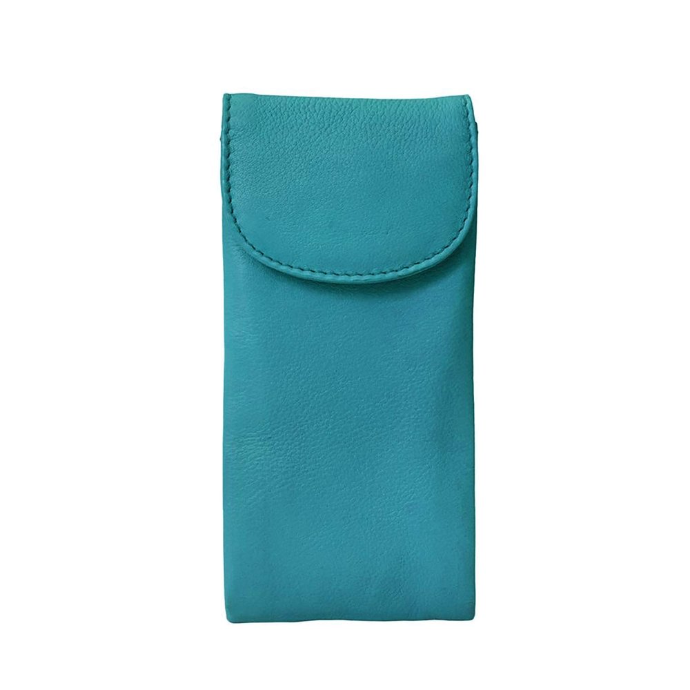 ILI Womens Leather Double Eyeglass Holder Case