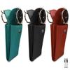 ili New York Double Flap Leather Eyeglass Case, Soft Multi-Functional 2-in-1 Sunglasses and Eyeglasses Case for Men and Women, Black view 4