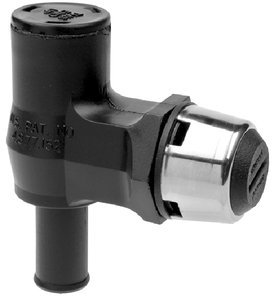ATTWOOD 66419-3 - Attwood 90 Deg Tank Vent Blk Plas With/ SS 66419-3