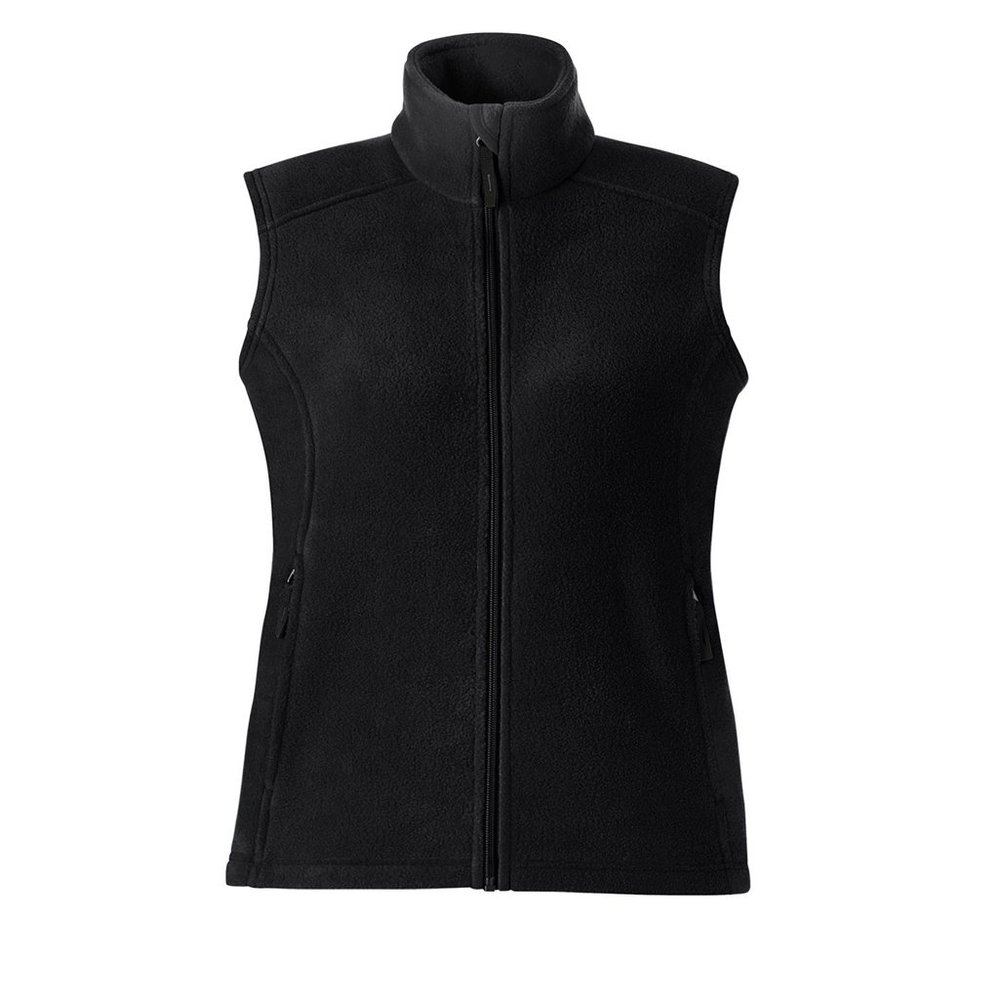 Ash City Ladies Journey Core 365 Fleece Vest (X-Small, Black)