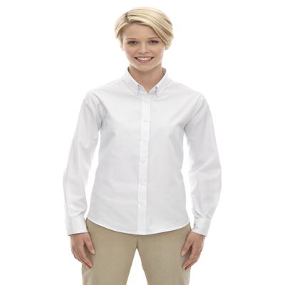 Ash City Ladies Operate Core 365 Twill Shirt (X-Large, White)