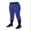 Athletic Fastpitch Softball Pants for Women. Low Rise Double Knit Royal Softball Pants with Belt Loop (Style 605PBW) Large view 1