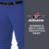 Athletic Fastpitch Softball Pants for Women. Low Rise Double Knit Royal Softball Pants with Belt Loop (Style 605PBW) Large view 4