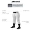 Athletic Fastpitch Softball Pants for Women. Low Rise Double Knit White Softball Pants with Belt Loop (Style 605PBW) XX-Large view 3