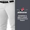Athletic Fastpitch Softball Pants for Women. Low Rise Double Knit White Softball Pants with Belt Loop (Style 605PBW) XX-Large view 4