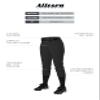 Alleson Athletic Fastpitch Softball Pants for Women. Low Rise Double Knit Black Softball Pants with Belt Loop (Style 605PBW) Small view 3
