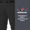 Alleson Athletic Fastpitch Softball Pants for Women. Low Rise Double Knit Black Softball Pants with Belt Loop (Style 605PBW) Small view 4