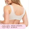 Carole Martin Full-Freedom Comfort Front Closure Bra for Women, Wireless (48, Beige) view 3