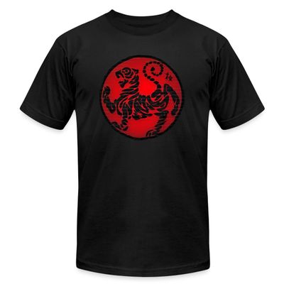 Shotokan Karate Tiger Men's Jersey T-Shirt Black