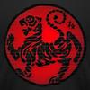 Shotokan Karate Tiger Men's Jersey T-Shirt Black view 2