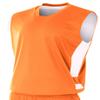 A4 Mens Reversible Speedway Muscle Shirt, 3XL, Orange/White view 1