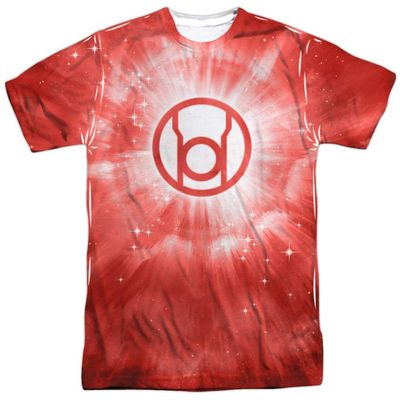 Energy - Red Lantern All-Over Front/Back Print Sports Fabric T-Shirt, Large