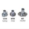 Escape Climbing 100 Pack Screw-in T-Nuts | Durable Steel Hardware for Rock Climbing Holds | Easy Installation with Screws Included view 3