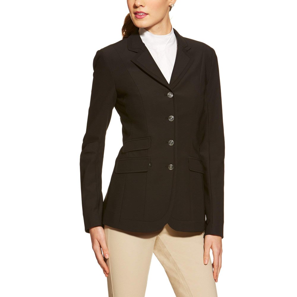 ARIAT Women's Platinum Show Coat Black Size 14 Regular