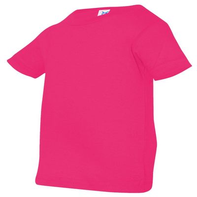 Rabbit Skins Infant 4.5 oz. Fine Jersey T-Shirt-24MOS (Hot Pink)