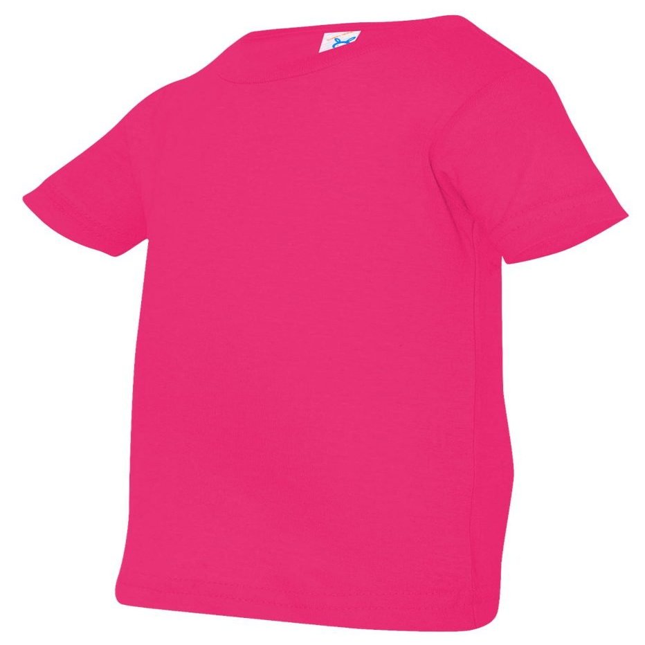 Rabbit Skins Infant 4.5 oz. Fine Jersey T-Shirt-24MOS (Hot Pink)