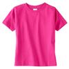 RABBIT SKINS Little Boy's Fine Jersey Ribbed Collar T-Shirt, HOT Pink, 2T view 1