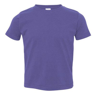 Rabbit Skins Toddler Fine Cotton Jersey T-Shirt - Purple - 3T